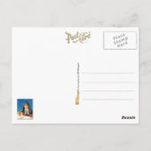 Mary und das schlafende Baby Jesus Postkarte (Rückseite)