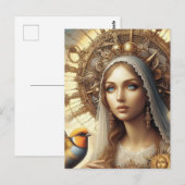 Mary und der Vogel Postkarte (Vorne/Hinten)