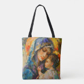 Mary und Jesus Expressionismus Tasche (Rückseite)