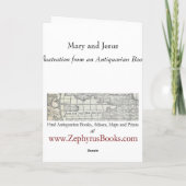 Mary und Jesus Feiertagskarte (Rückseite)