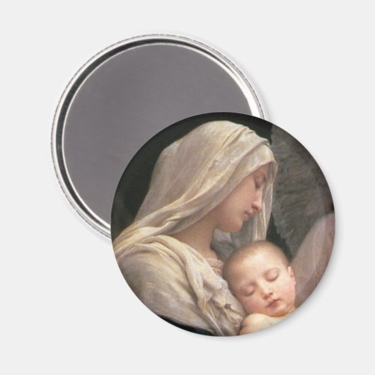 Mary und Jesus Magnet (Vorderseite/Rückseite)