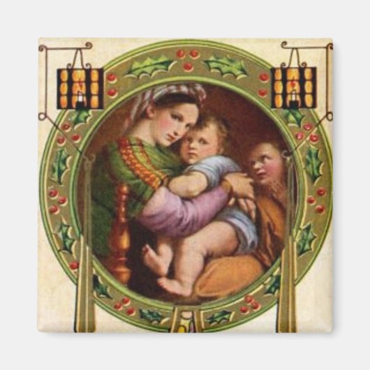 Mary und Jesus mit Heiliger Magnet (Vorne)