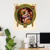 Mary und Jesus mit Heiliger Poster (Heimbüro)