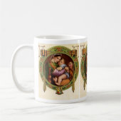 Mary und Jesus mit Stechpalme Kaffeetasse (Links)