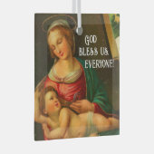 Mary und Jesus Ornament Aus Glas (Vorderseite Rechts)