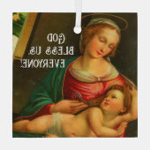 Mary und Jesus Ornament Aus Glas (Rückseite)