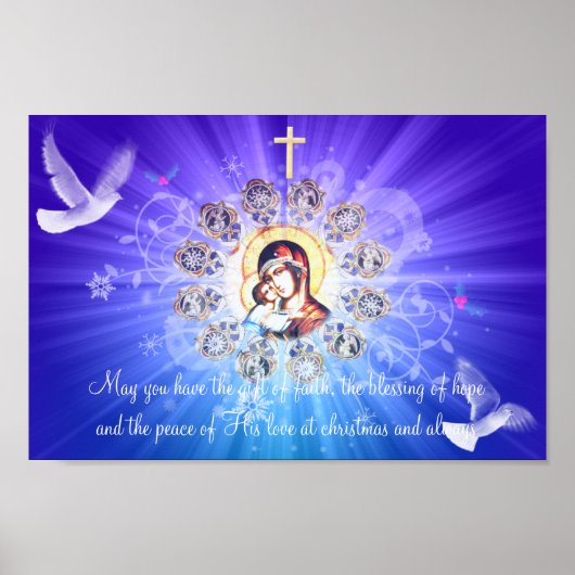 Mary und Jesus Poster (Vorne)