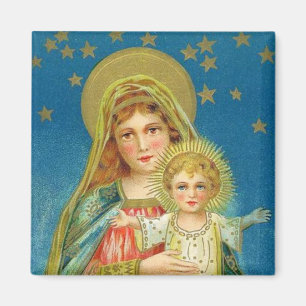 Mary und Jesus Vintag Magnet