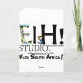 Mary und Joseph Feiertagskarte (Rückseite)