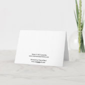 Mary und Kind Feiertagskarte (Rückseite)