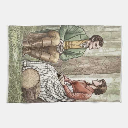 Mary und Tom Geschirrtuch (Horizontal)