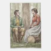 Mary und Tom Geschirrtuch (Vertikal)