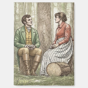 Mary und Tom in "The Other Bennet Sister" Magnet