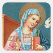 Mary, von F. Lippis Ankündigung (Detail; M 038) Quadratischer Aufkleber (Vorderseite)