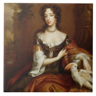 Mary von Modena (1658-1718), c.1685 (Öl auf Fliese