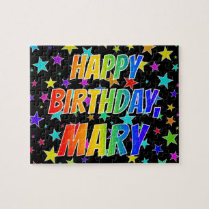 "MARY" Vorname, Spaß "HAPPY BIRTHDAY" Puzzle