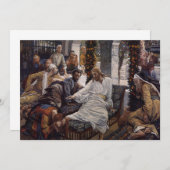 Mary Washing Jesus Feet Einladung (Vorne/Hinten)