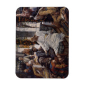 Mary Washing Jesus Feet Magnet (Vertikal)