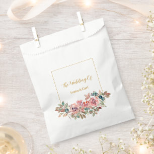 MARY Watercolor Rose Emerald Green Geschenktütchen