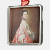 Mary wenig, neuere Dame Carr (Öl auf Leinwand) Silbernes Ornament (Links)