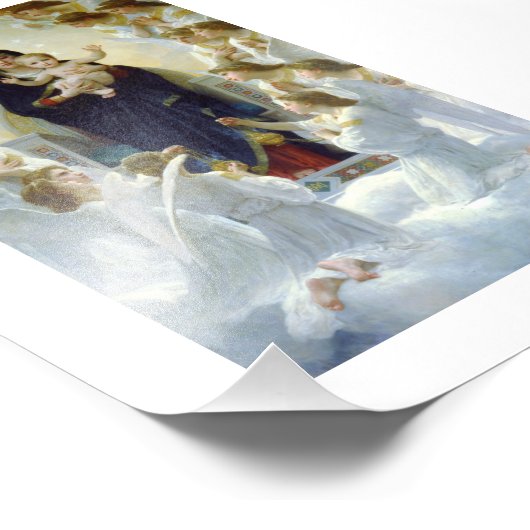 Mary with Angels - Regina Angelorum Fotodruck (Ecke)