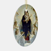 Mary with Angels - Regina Angelorum Keramikornament (Rechts)