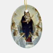 Mary with Angels - Regina Angelorum Keramikornament (Hinten)