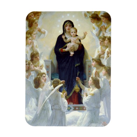 Mary with Angels - Regina Angelorum Magnet (Vertikal)
