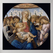 Mary with Child and Singing Angels Botticelli Poster (Vorne)