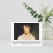 Mary Wollstonecraft - Feminist Postkarte (Stehend Vorderseite)