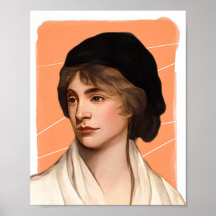 Mary Wollstonecraft Illustration Poster