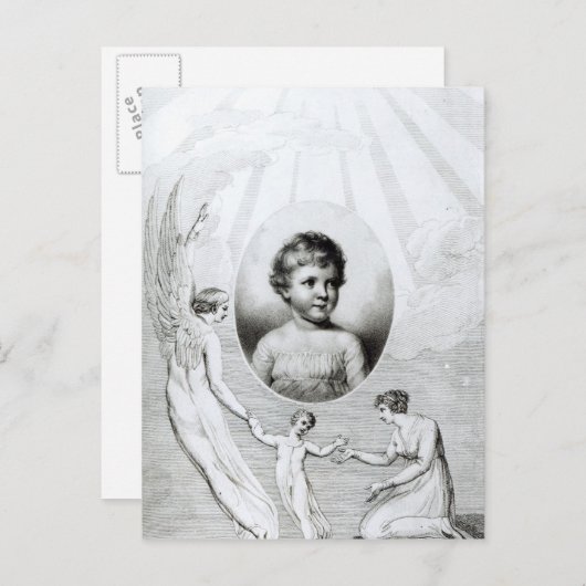 Mary Wollstonecraft Shelley als Kind Postkarte (Vorne/Hinten)