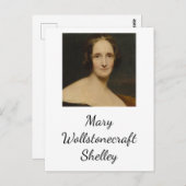 Mary Wollstonecraft Shelley[- Frankenstein Author Postkarte (Vorne/Hinten)