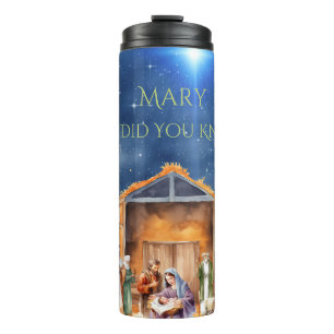Mary wusste, dass Nativity Tumbler Thermosbecher
