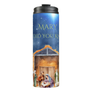 Mary wusste, dass Nativity Tumbler Thermosbecher