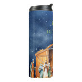 Mary wusste, dass Nativity Tumbler Thermosbecher (Nach links gedreht)