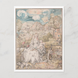 Mary Zu einer Vielzahl von Tieren von Durer Postkarte