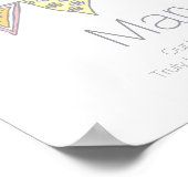 Maryam Girls Name und Bedeutung Bbuntposter Poster (Ecke)