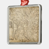 Maryland 3 silbernes ornament (Links)