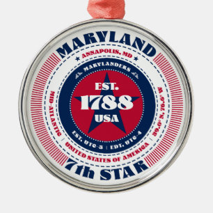 Maryland 7. State Weihnachtsschmuck