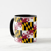 Maryland Abstrakt Pattern Tasse (Vorderseite Links)