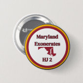 Maryland Alleged Witch Exontage Button (Vorne & Hinten)