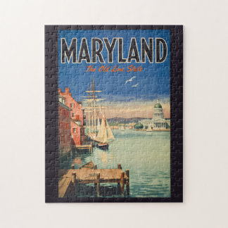 Maryland Annapolis malerische Illustration Reise Puzzle