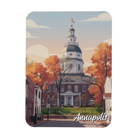 Maryland Annapolis Reise Magnet (Vertikal)