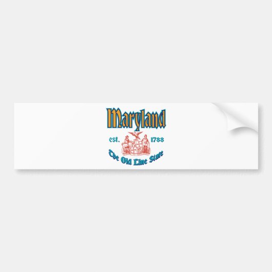 Maryland Autoaufkleber (Vorne)