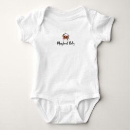 Maryland Baby mit Crab Graphic Baby Bodysuit Baby Strampler