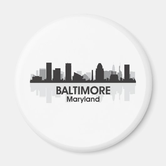 Maryland Baltimore Skyline Magnet (Vorne)