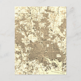 Maryland Baltimore Vintag Map Postkarte