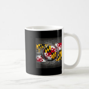 Maryland Baseball Player Design mit State Flag Ar Kaffeetasse