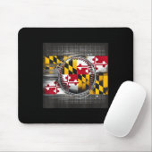 Maryland Baseball Player Design mit State Flag Ar Mousepad (Mit Mouse)